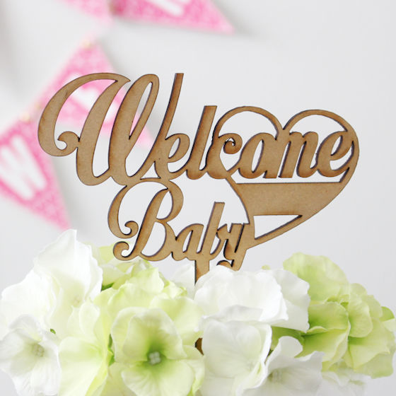 ケーキトッパー Welcome Baby