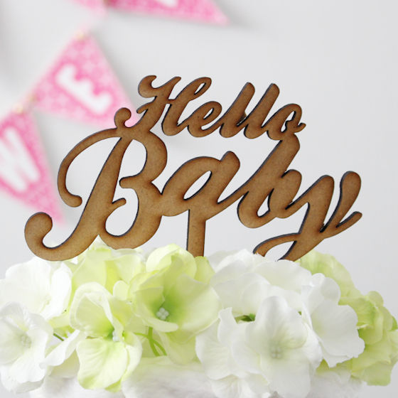 ケーキトッパー Hello Baby