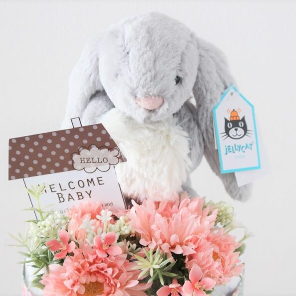 Bashful Snow Bunny small Pink