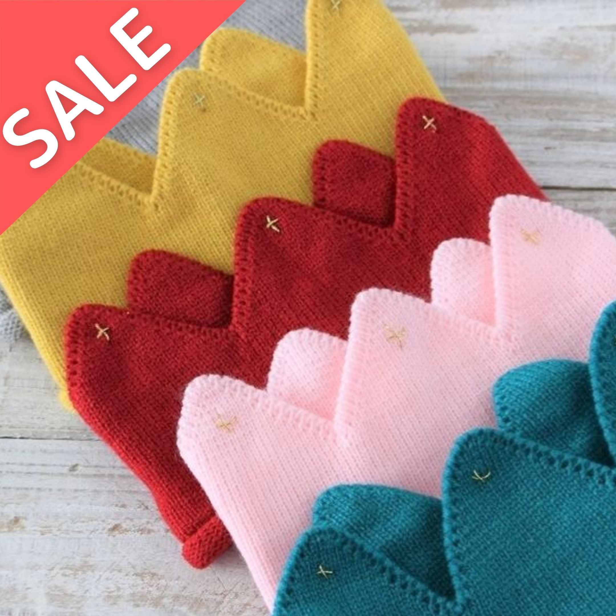 SALE【ベビー用品】クラウンニットヘアバンド